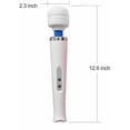 thumbnail image 2 of Personal Wand Electric Massager with 10 Powerful Magic Vibrations, Rechargeable Handheld Back Massager Wand Massage for Deep Muscles Pain Relief, 2 of 5