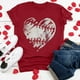 thumbnail image 4 of Camiseta de mujer Camisetas divertidas y lindas de manga corta Camiseta de otoño Hearth Love Camiseta de regalo Tops Blusa Regalo para parejas Pompotops hkajfhjk458014, 4 of 6