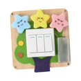 thumbnail image 3 of HILABEE Baby Busy Board Props, Cognition Game, Early Educational Toys, Montessori Travel Three Switch, 3 of 9