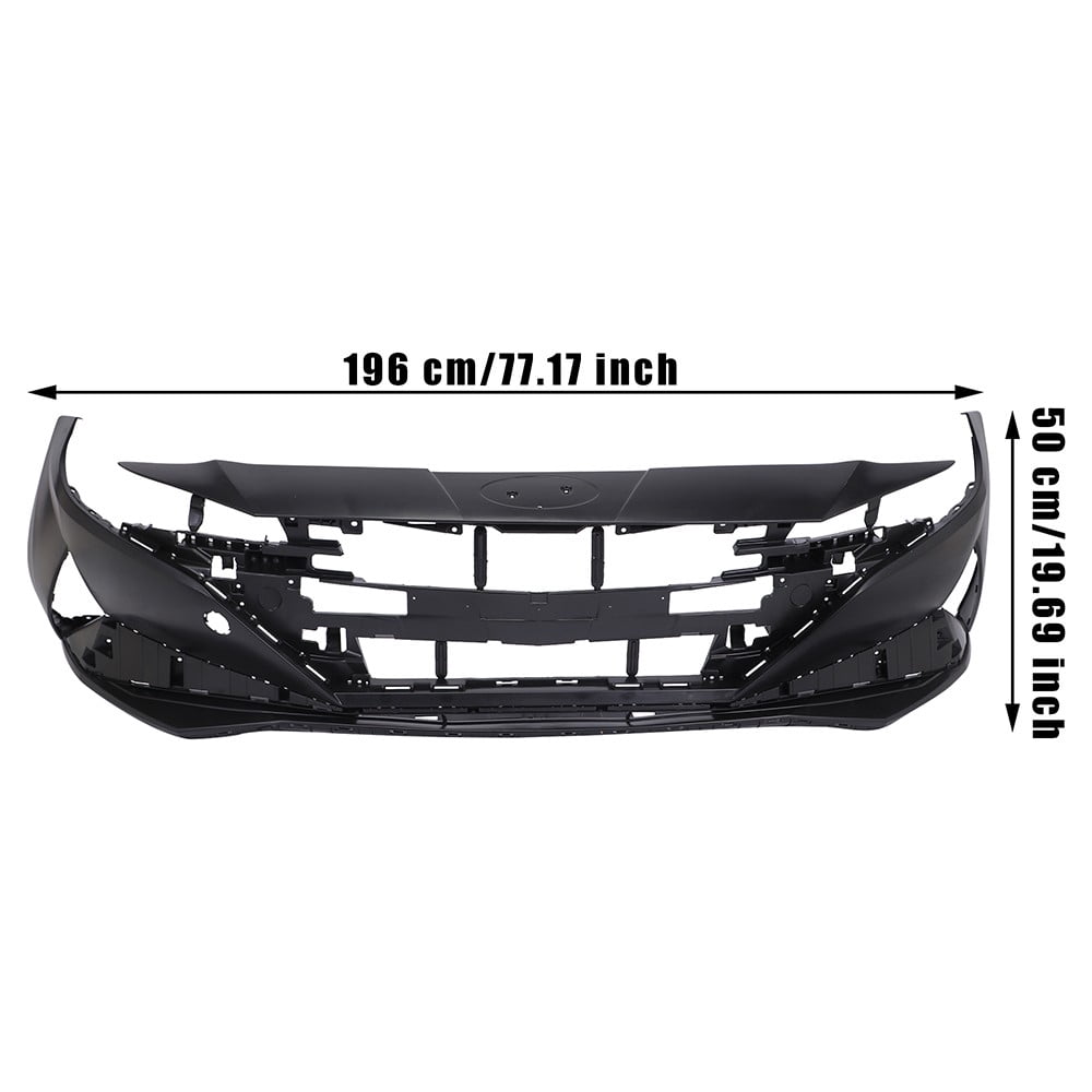 Primed Front Bumper Cover Assembly For Hyundai Elantra 2021-2023