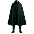 thumbnail image 7 of Ceisia Men Halloween Cape Cloak Lapel Collar Cosplay Costume Medieval Vampire Role Play Outerwear Gift, 7 of 7