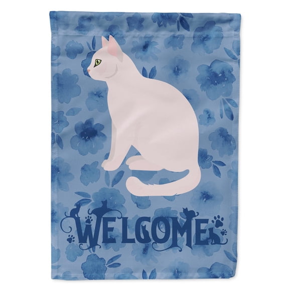 Carolines Treasures CK5022CHF Burmilla 2 Cat Welcome Flag Canvas House Size Large multicolor
