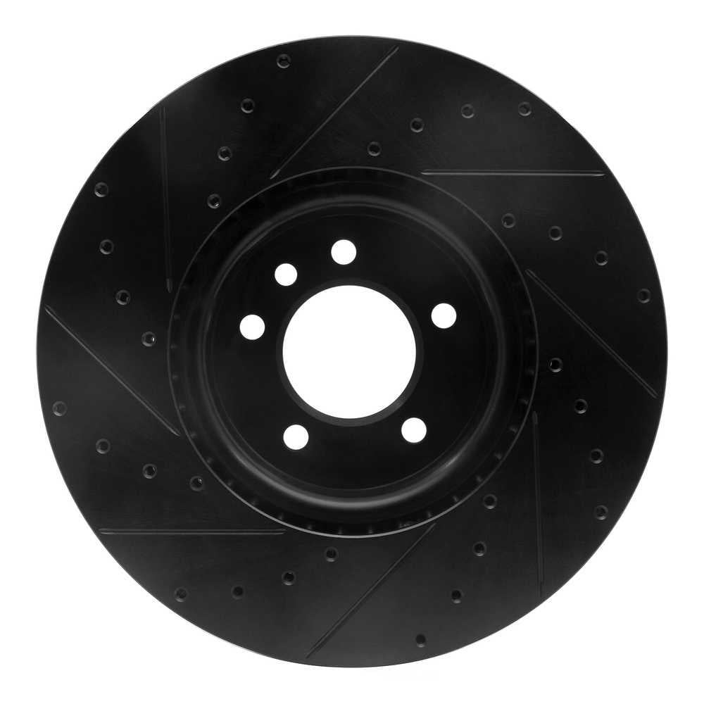 Dynamic Friction Company 633-11030R DFC Brake Rotor - Drilled And Slotted - Black