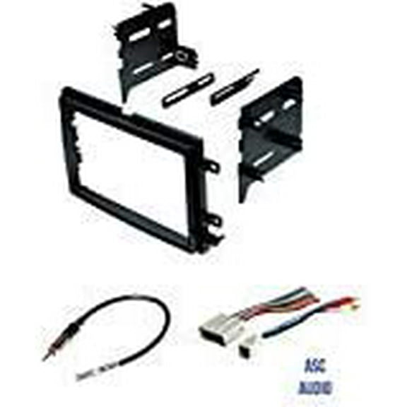 ASC Audio Car Stereo Radio Install Dash Kit, Wire Harness, and Antenna Adapter to Install a Double Din Radio for some Ford Lincoln Mercury Vehicles