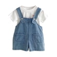thumbnail image 4 of Easter Outfit Boys Casual Sleeveless Denim Jumpsuit Bunny Overalls Dress up Party Outfit 8-9 Years Clothes Boys, 4 of 4