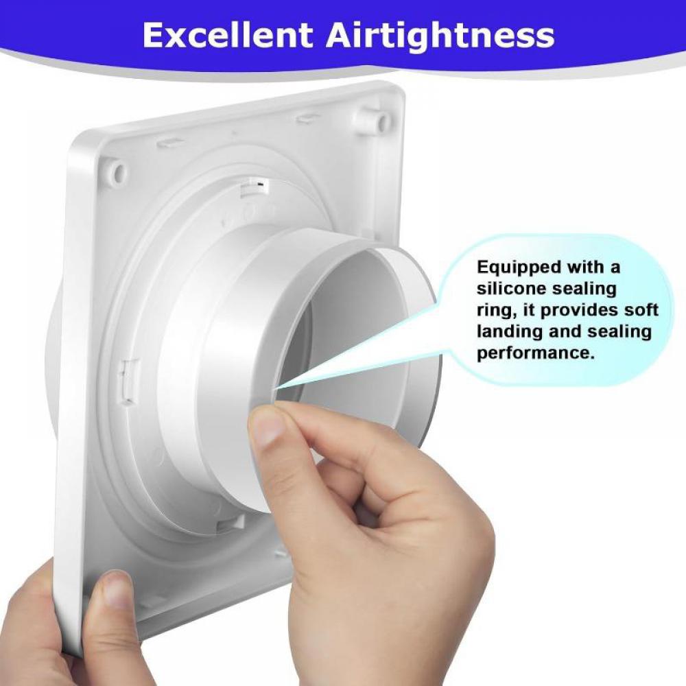 Dryer Vent Hose Connector Kit, Dryer Vent Wall Plate with Hose(4 inch 8 feet), Dryer Duct Connector with Quick Connect & Disconnect, Covers Area 7inch x 7inch, Fits 4 Inch