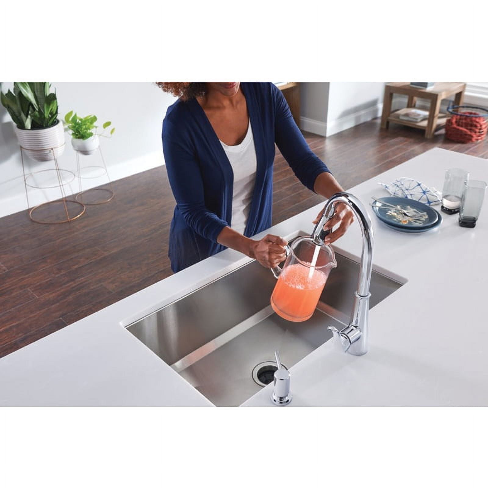 Moen Hadley One Handle Chrome Pulldown Kitchen Faucet