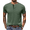 Army Green, variant on Henley Shirts for Men Pocket Button Down Basic Tee Tops Golf Casual T Shirts Gray