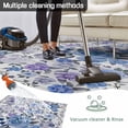 thumbnail image 5 of Boho Blue Flower Outdoor Rug for Patio/Deck/Porch, Non-Slip Large Area Rug 4 x 6 Ft, Spring Watercolor Country Floral Plant Indoor Outdoor Rugs Washable Area Rugs, Camping Rug Carpet Runner, 5 of 8