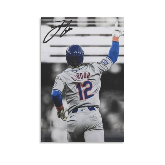 Francisco Lindors Canvas Poster Wall Art Poster Gifts Bedroom Prints Home Decor Hanging Picture Canvas Painting Posters 12x18inch(30x45cm)