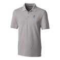 thumbnail image 2 of Men's Cutter & Buck  Gray Kansas Jayhawks Alumni Logo Forge Stretch DryTec Polo, 2 of 3