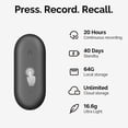 thumbnail image 3 of AI Voice Recorder PLAUD NotePin Voice Recorder 64GB Gray, 3 of 8