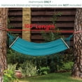 thumbnail image 5 of Northlight Hammock with Netted Fringe and Wooden Bars - 100" x 41" - Teal Green, 5 of 8