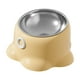 thumbnail image 5 of Comedero inclinado para gatos, ideal para viajes, para cachorros y perros pequeños. Amarillo, 5 of 8