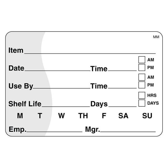 DayMark MoveMark Shelf Life/Use By Removable Label, 2" x 3" (Roll of 500)