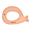 thumbnail image 3 of Anillo  dentición de madera del bebé pájaro perro ballena CUTICAT chupete mordedor infantil, 3 of 8