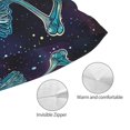 Jgfou Space Skeleton Meditation Print Queen Size Pillowcases, Pillow