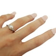 thumbnail image 4 of Freshwater Cultured Pearl and Diamond Accented Ring 14K W. Gold (7-8mm), 4 of 5