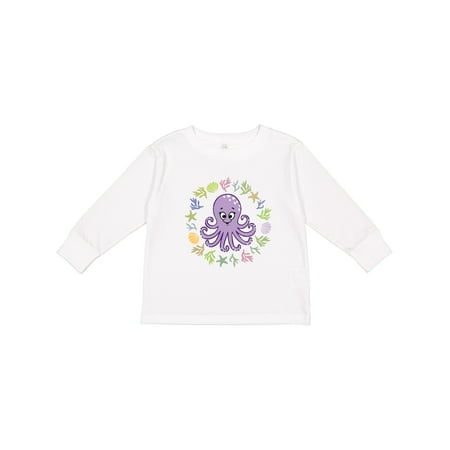 

Inktastic Octopus Cute Girls Outfit Gift Toddler Toddler Girl Long Sleeve T-Shirt