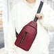 thumbnail image 1 of Bolso bandolera pequeño para el pecho, bandolera de tela Oxford, para hombre, mujer y niño, con orificio para auriculares, 1 of 6