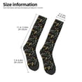 thumbnail image 2 of Rateoe Wasp and Florals Pattern Women’s Knee High Crew Socks,Trouser Socks Comfortable, Breathable, Moisture-Wicking and Soft, 2 of 6