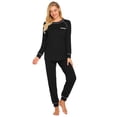 thumbnail image 4 of Ekouaer Pajamas Set for Women Soft Comfy Pjs Sets Long Sleeve Sleepwear Loungewear, 4 of 6