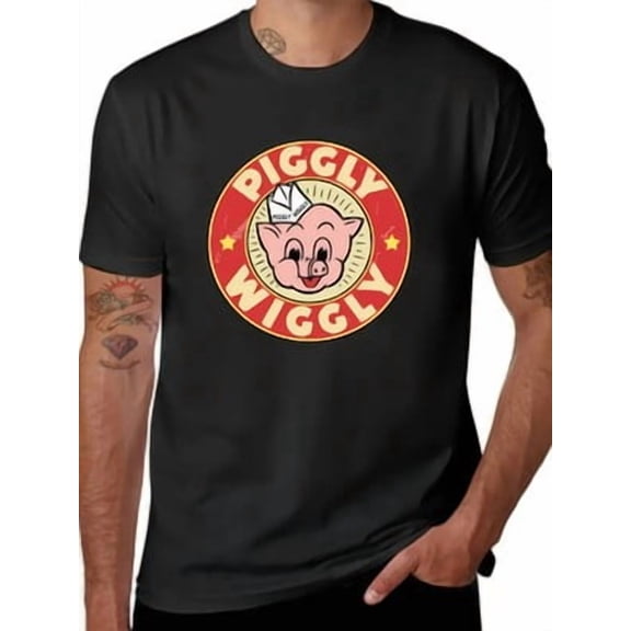 Piggly Wiggly Vintage Retro Graphic T-Shirt Size S-5XL