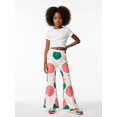 thumbnail image 4 of Girls Comfy-Fit Pants Stretch Fit Flared Flare Leggings Simple Trousers for Big Girls Age 6-13 Weekend Outfit, 4 of 6