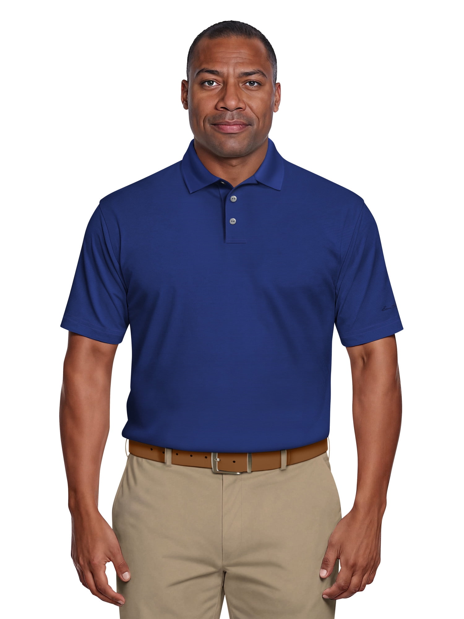 Ben Hogan Men's & Big Men's Performance Solid Polo Shirt with Short Sleeves, Sizes S-5XL