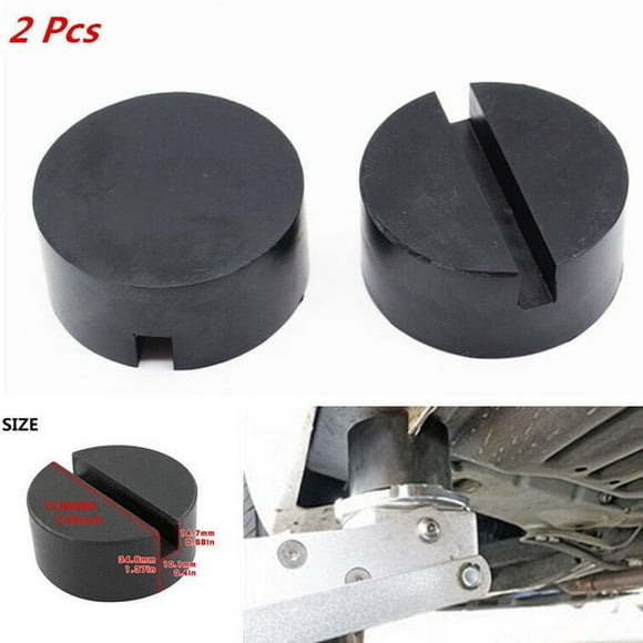 2pcs Car Suv Universal Slotted F for Ram e Track Floor Jack Protector Adapter Lifting Rubber Pads -