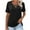 Black womens tops summer, variant on USSUMA T-Shirts for Women Trendy Tie-dye Hollow Out Striped Womens Blouses and Tops Dressy Casual Summer V Neck Short Sleeve Tshirts Shirts Tunic for women