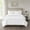 White#2, variant on King Size Bed In A Bag, 3 Piece Reversible Quilt Set White King/Cal King, White Cotton Bedding Set,Polyester Bed Sheet Set, Household Supplies & Décor Bedding Bedding Sets