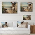 thumbnail image 4 of Designart "Toilet Coastal Bathroom Escape II" Bath & Laundry Print on Natural Pine Wood, 4 of 5