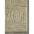 thumbnail image 2 of FH Home Outdoor Rug - Waterproof Easy to Clean Stain Resistant - Patio Indoor Outdoor Porch Deck Balcony Entryway - Geometric Modern - Budapest - Beige - 4' x 6', 2 of 5