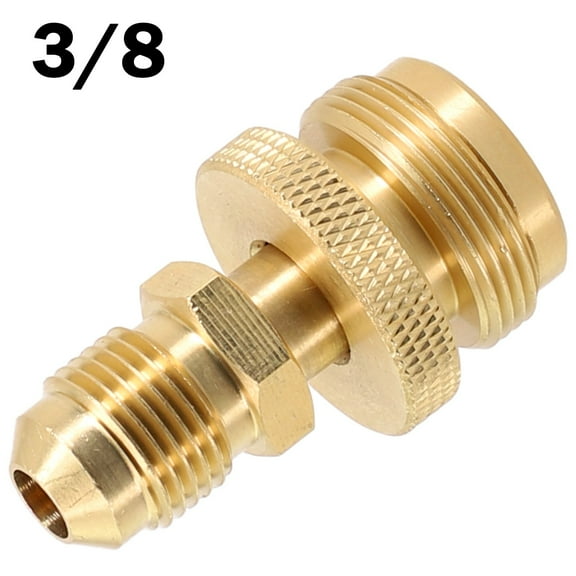 Solid Brass 1lb Propane Tank Cansiter Regulator Adapter Connection Convert To 3/8 Male Flare Portable Camping Grill Stove Parts