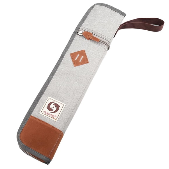 Tachiuwa Sac à Baguettes Rembourré en Coton - Étui de Transport Souple pour Baguettes et Maillets Gris