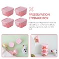 thumbnail image 4 of HLONK 4 Pcs Small Plastic Containers Packing Crisper Kitchen Storage Portable Mini Fridge Food Prep Child Baby, 4 of 6