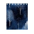 thumbnail image 4 of Winter Trees Curtains Grommet Black Out 63 Inch Length Curtain Drapes for Bedroom Living Room 2 panels set, 4 of 5