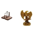 thumbnail image 1 of Elegante dispensador de servilletas de madera con base de escultura artística para el hogar, la oficina, la mesa de comedor y la estantería. Regalo de, 1 of 8