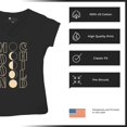 thumbnail image 6 of Moon Child Women's V-Neck T-shirt Astrology Lunar Cycle Phases Astronomy Mystical Spiritual Zodiac Sign June July Luna Tee, 6 of 7