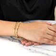 thumbnail image 5 of Conjunto de dos pulseras de Esclava Bañadas en oro amarillo JeenMata Pulseras apilables, 5 of 5