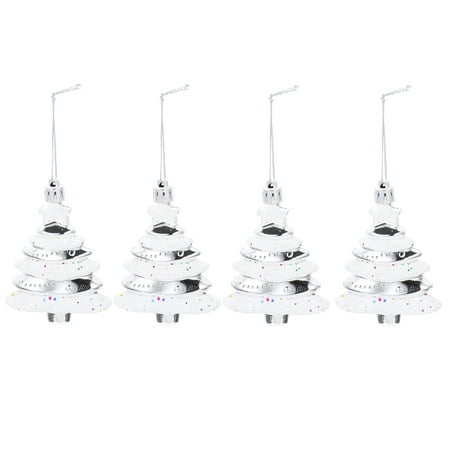 

4Pcs Plastic Christmas Ornaments Xmas Tree Pendants Xmas Themed Pendants
