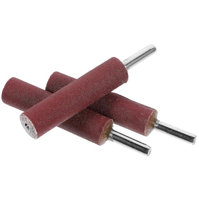 3pcs Sanding Drums Grinder Attachments Sanding Band Sleeves Sanding Bar Sticks (240 Grit)