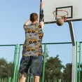thumbnail image 5 of Xecao Retro Excavator print basketball shirt for both men and women, a unisex basketball jersey perfect for theme parties-Large, 5 of 6
