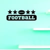 Football Sign Team Sports Boy Teen Vinyl Wall Decal Sticker â€“ 8x20 Inches