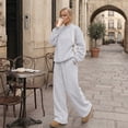 thumbnail image 4 of SUNBS Lounge Sets for Women 2 Piece Sweatsuits Mock Neck Sweatshirt Outfits for Women Fall Oversized Loungewear Sweatpants, 4 of 9