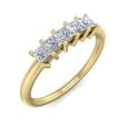 thumbnail image 2 of SuperJeweler 1/2 Carat Princess Shape Diamond Wedding Band In 14 Karat Yellow Gold, 2 of 6