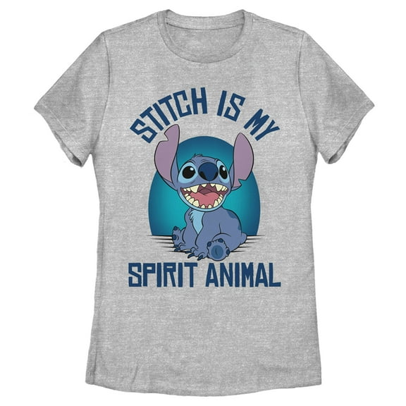 Women's Lilo & Stitch My Spirit Animal Graphic Tee Athletic Heather Large