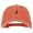 Orange, variant on Lightning Bolt Embroidered Unstructured Cotton Cap - Wine OSFM