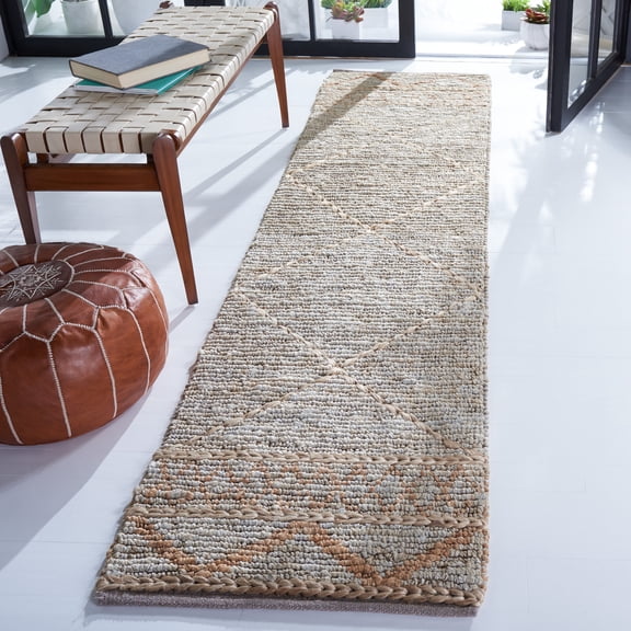 Safavieh Kilim Ilija Diamond Runner Rug, Silver/Natural, 2'3" x 9'